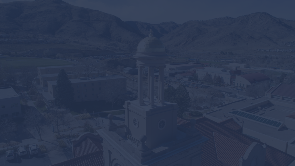 Aerial view of Mines campus